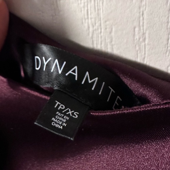 Dynamite Satin Low Back Mini Dress - Picture 3 of 5